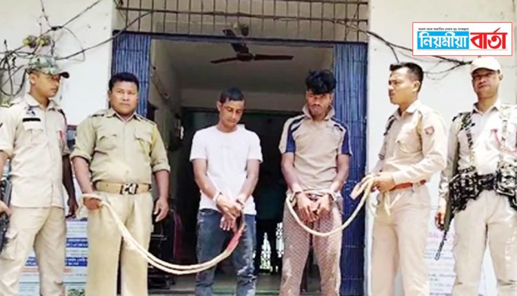 Two notorious robbers arrested in Moirabari