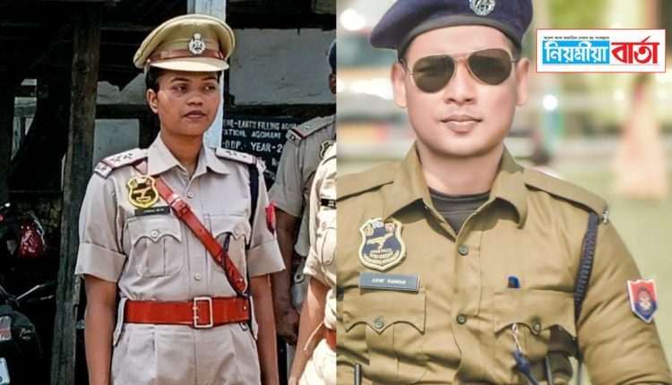 Two constables, including police officer Jonali Devi, were arrested on charges of suicide