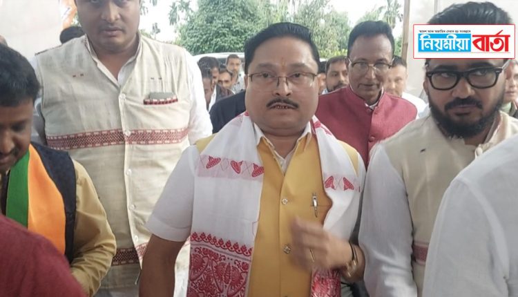 dilip saikia at lakhimpur campain