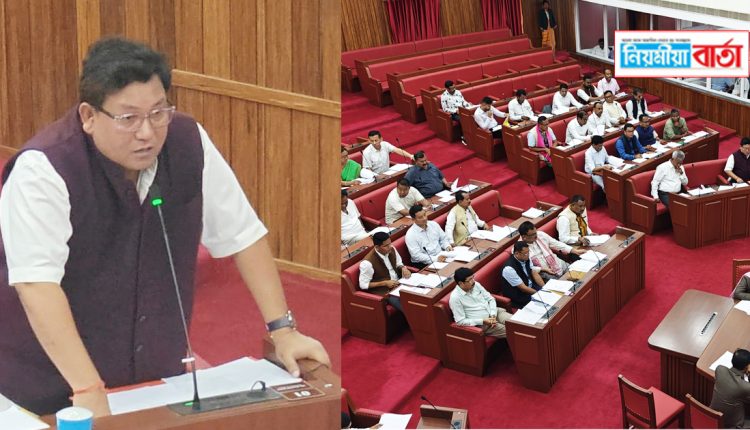 BTR Chief Pramod Boro presented the budget at the BTC Legislative Assembly building