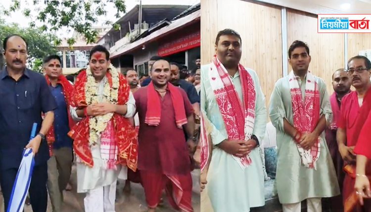 Aakash ambani at kamakhya temple